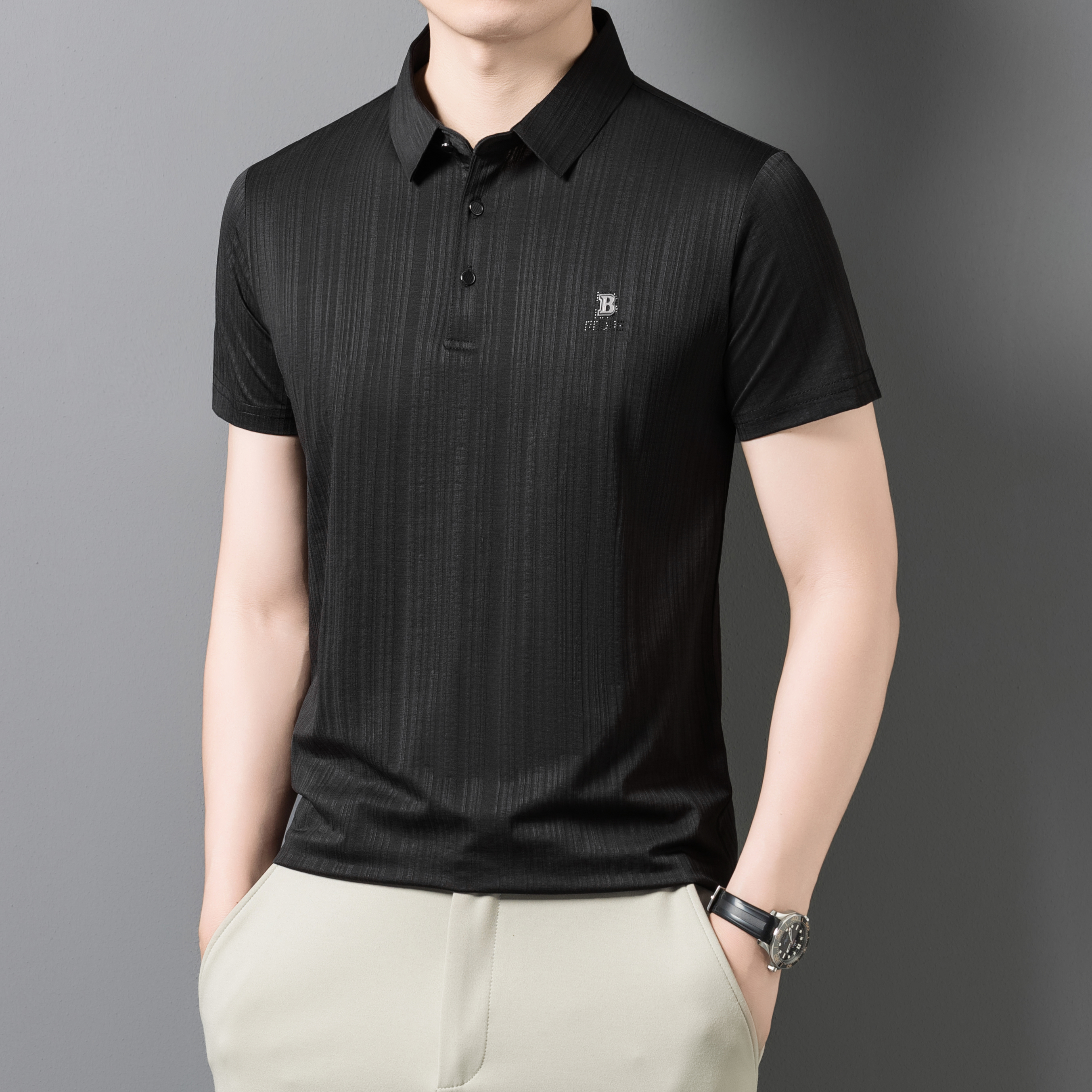 Polo Tee Black